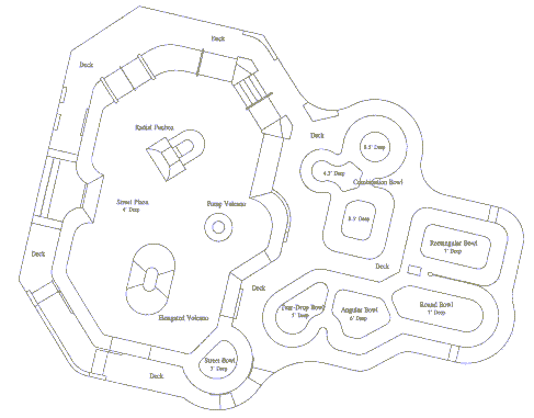 Map Los Altos Skate Park Diagram