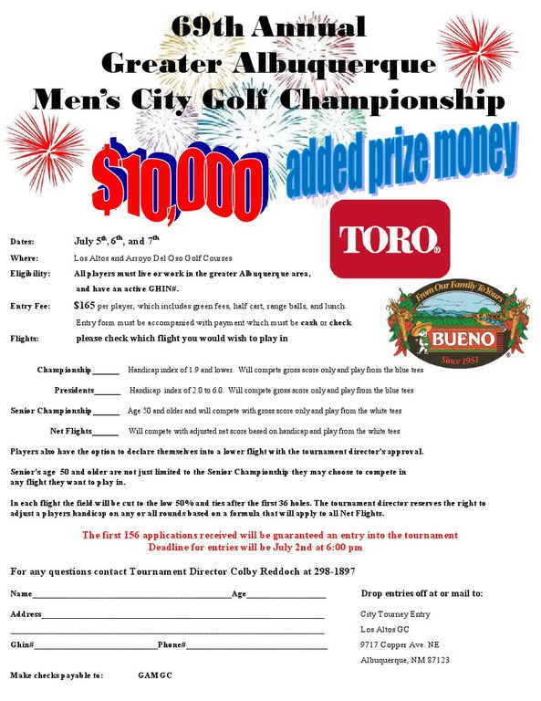 Flyer 69th Annual Greater Albuqeurque Men's Open Championship JPEG
