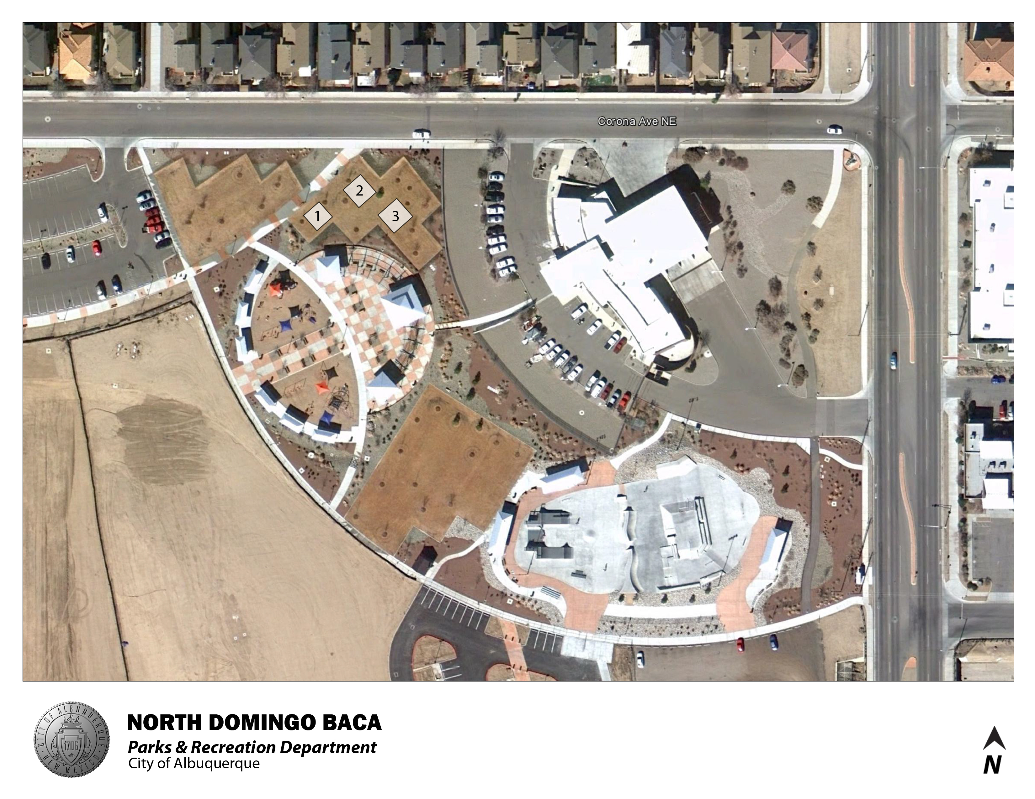 North Domingo Baca Park Jumper Map (August 2012)