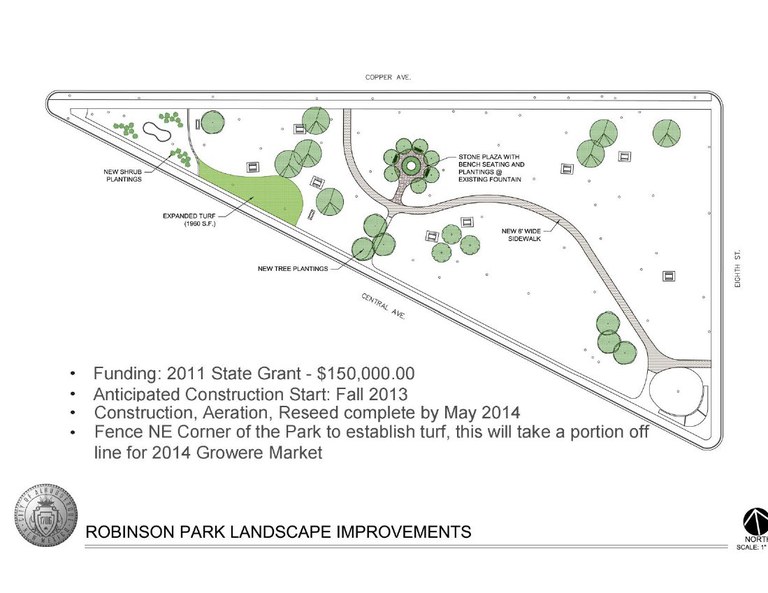Map Robinson Park Revitalization Brochure Back