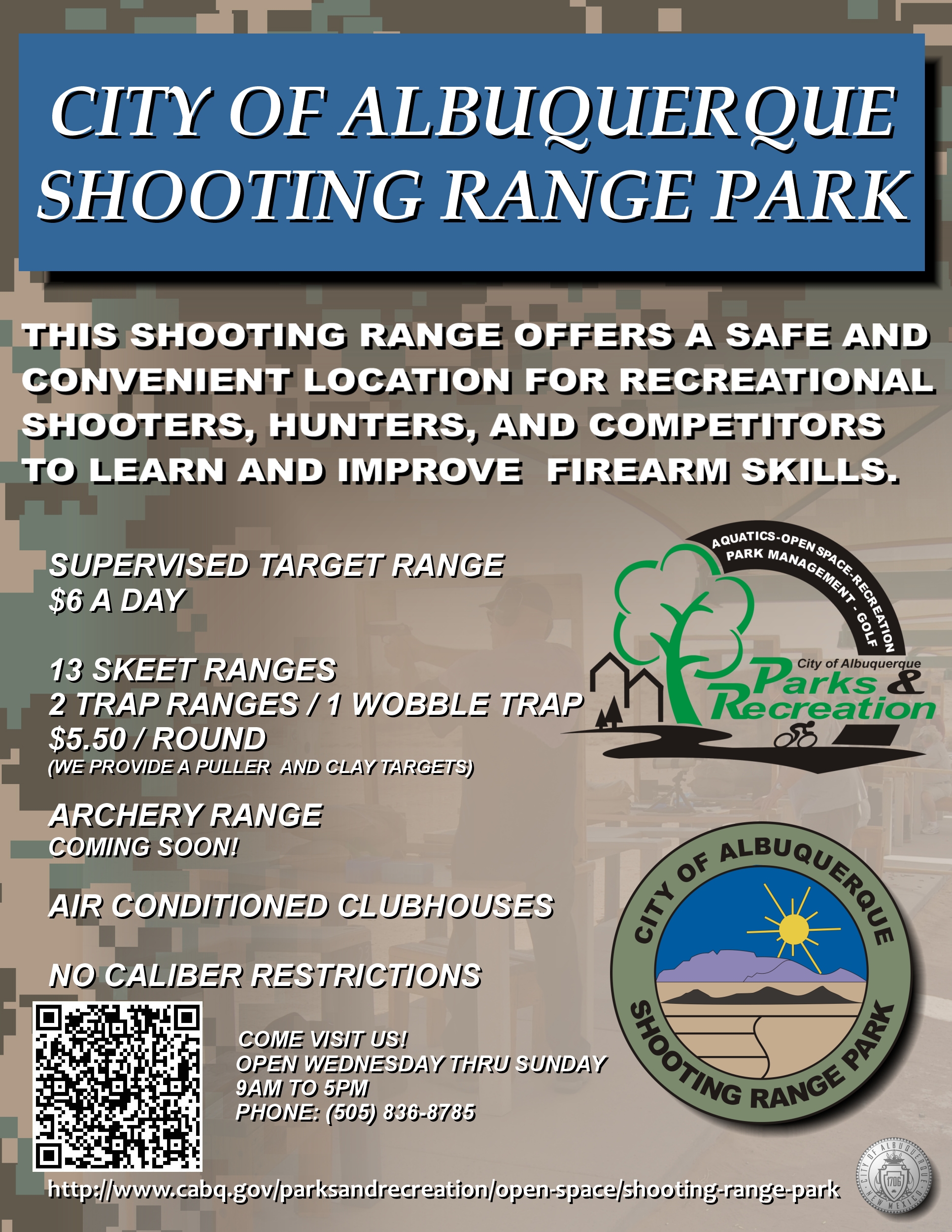 Flyer Shooting Range Ad