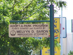 Adopt a Park sign pic