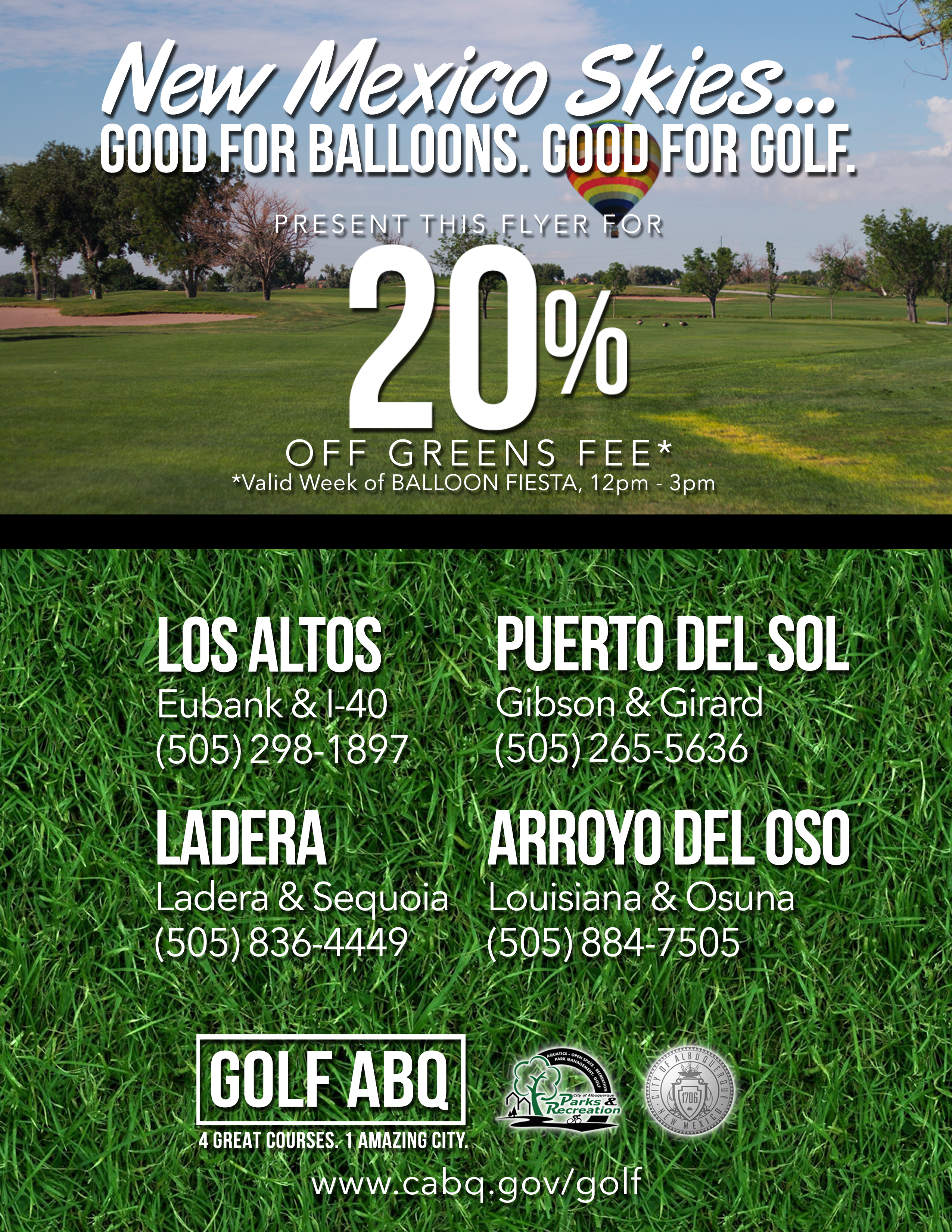 Balloon Fiesta Yearly Golf Special