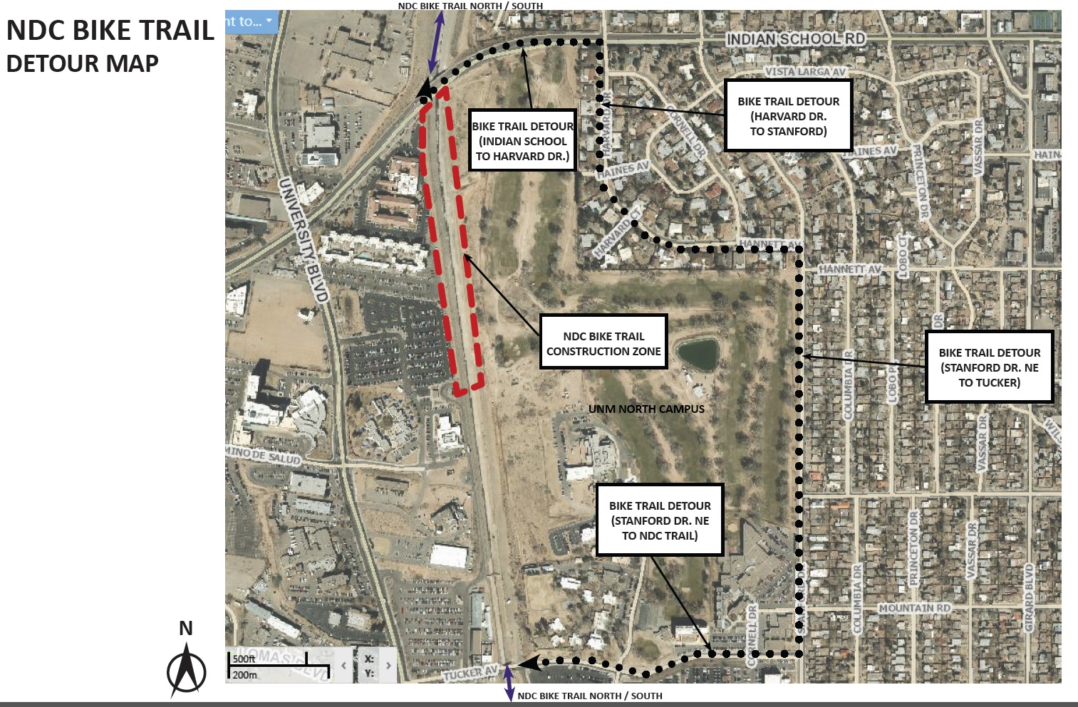 Map Closure on North Diversion Channel Trail