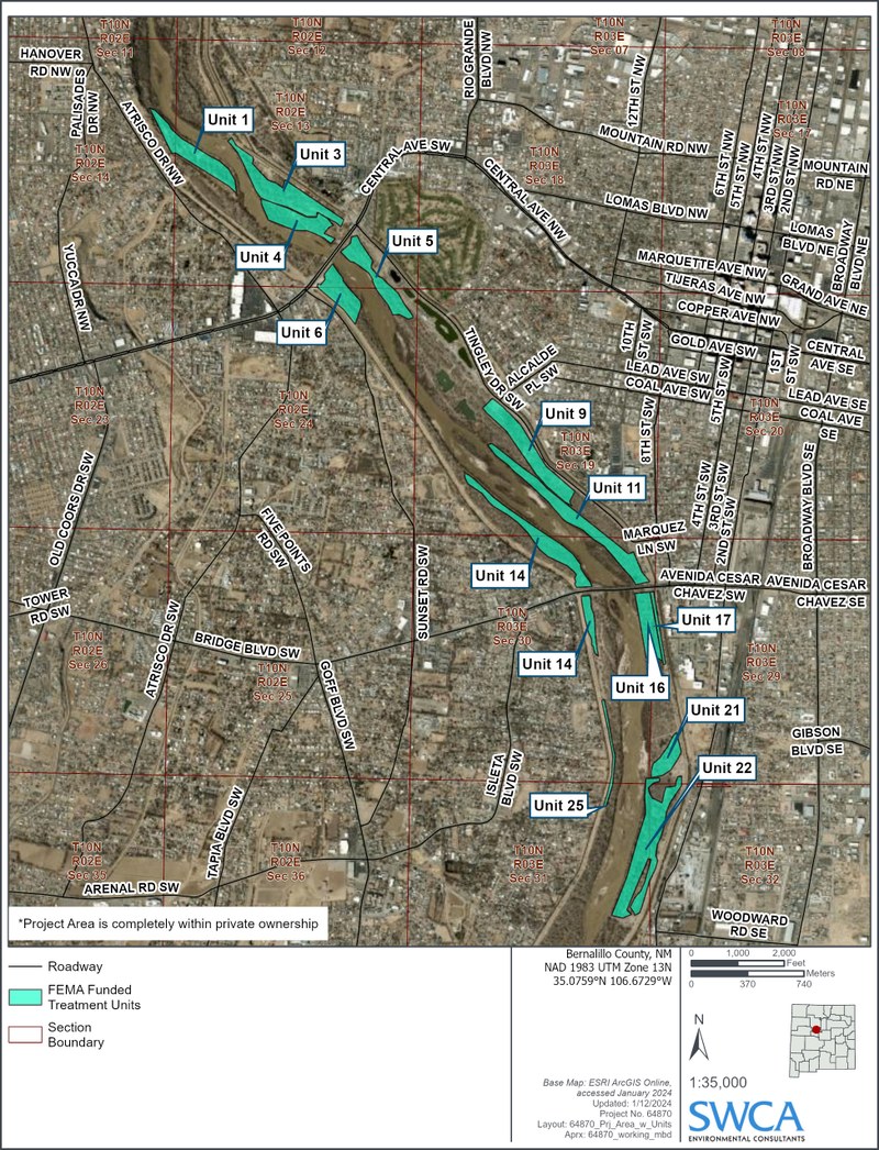 Bosque FEMA units