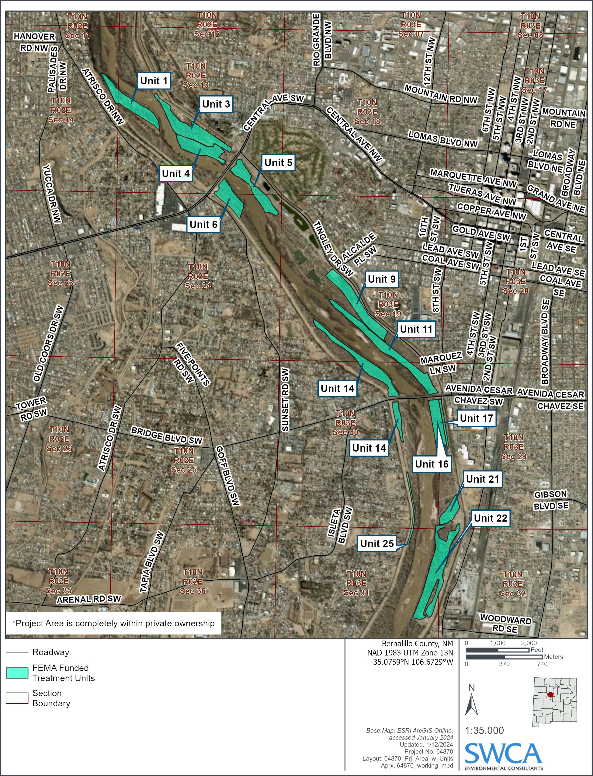 Bosque FEMA units