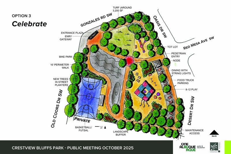 Crestview Park Option 3: Celebrate