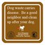 Clean Up After Your Dog Sign.