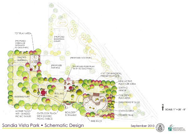 Map Sandia Park Schematic