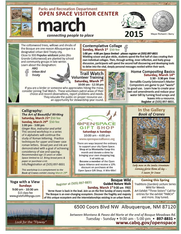 Flyer OSVC Calendar March 2015