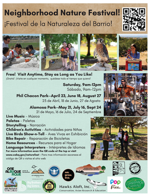A flyer in spanish and english for nature fest