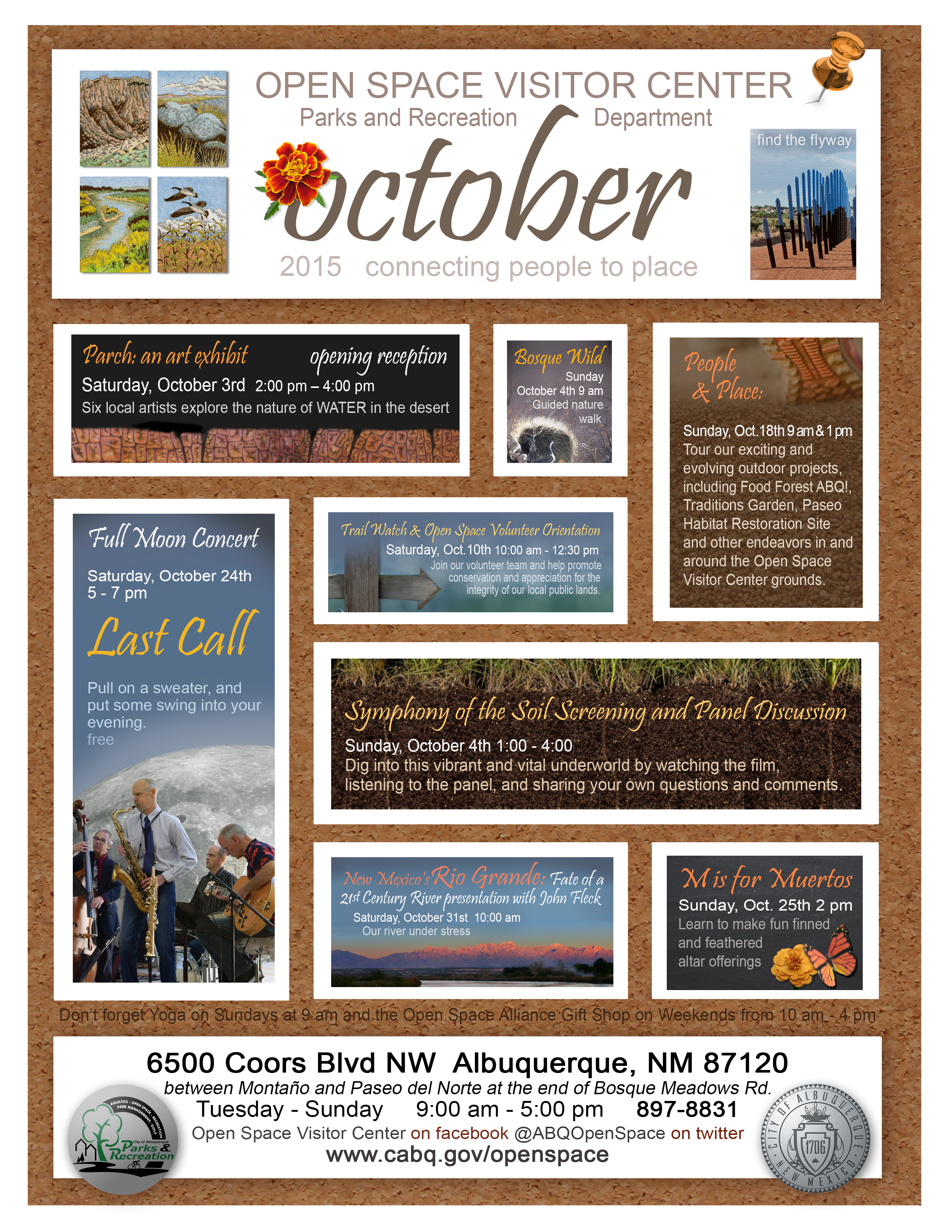 OSVC October 2015 Calendar