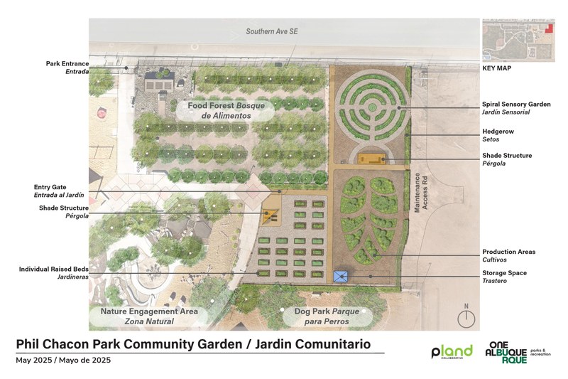 Phil Chacon Park Community Garden Design