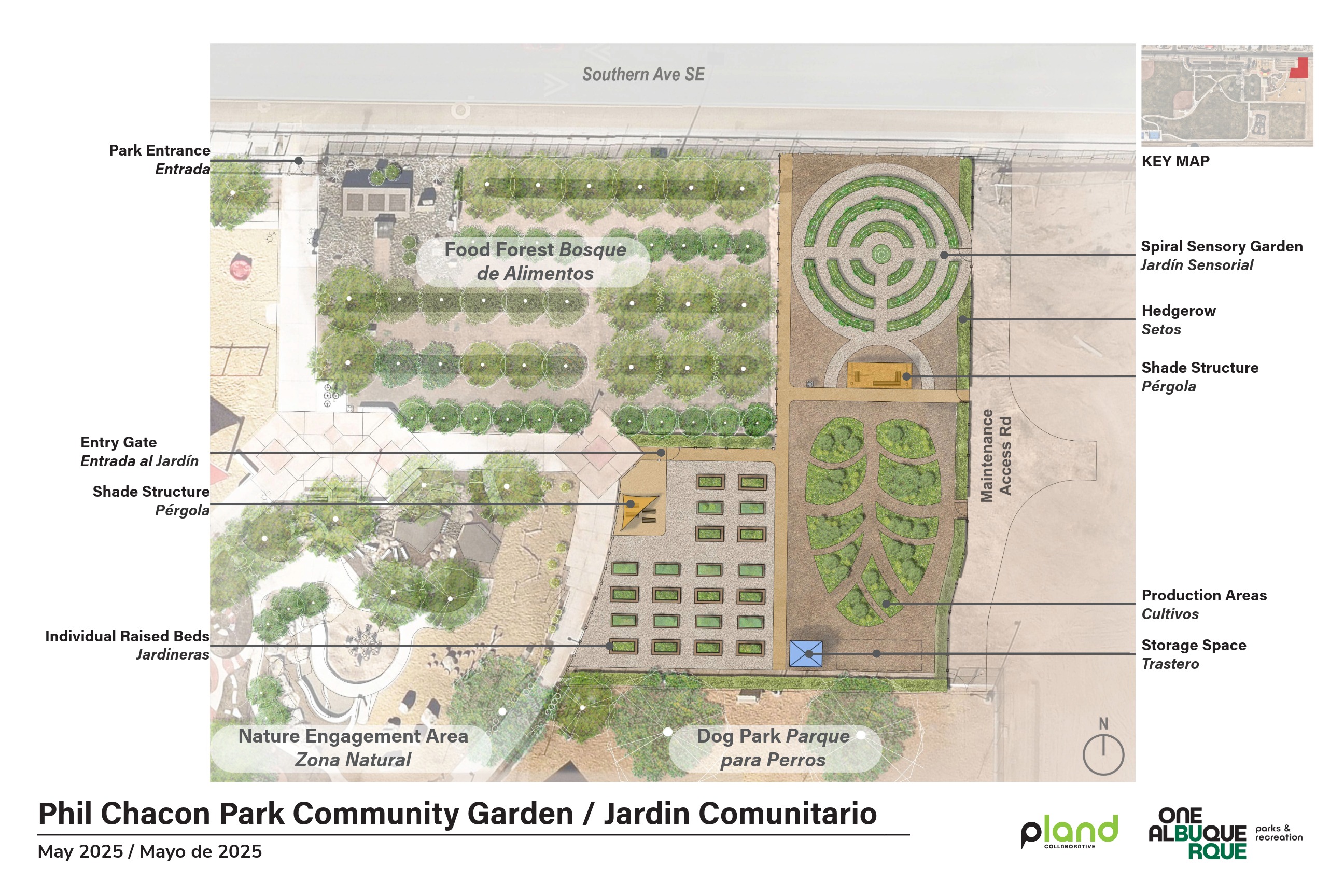 Phil Chacon Park Community Garden Design