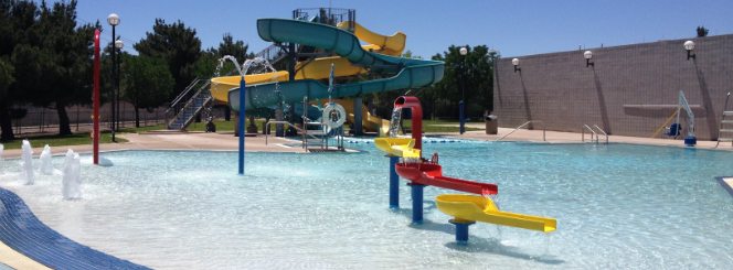 Outdoor Pool Slide