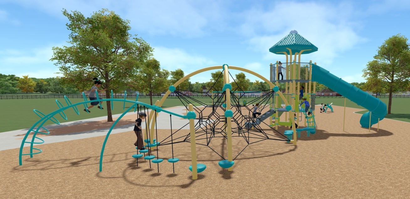 South San Jose Park Playground Equipment Rendering 1