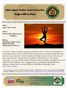 Flyer Yoga at the Open Space Visitor Center