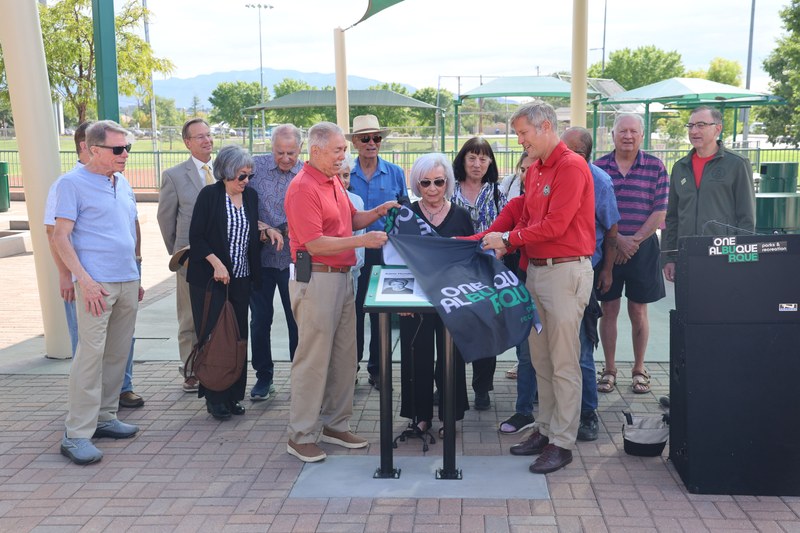 City Dedicates Tingley Field Pavilion to Adele Hundley City Dedicates Tingley Field Pavilion to Adele Hundley