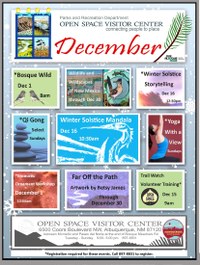December 2018 Calendar of Events at the Open Space Visitor Center December 2018 Calendar of Events at the Open Space Visitor Center