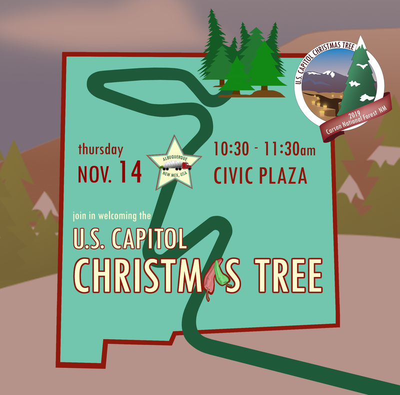 U.S. Capitol Christmas Tree to Make Stop at Albuquerque’s Civic Plaza U.S. Capitol Christmas Tree to Make Stop at Albuquerque’s Civic Plaza