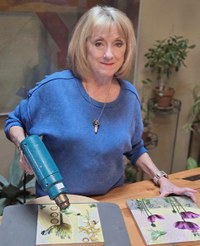 Encaustic Wax Art Demonstration with Carolyn Berry!