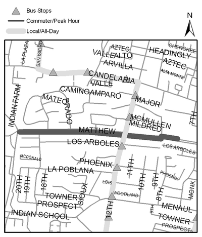 Map of Alameda Drain Trail