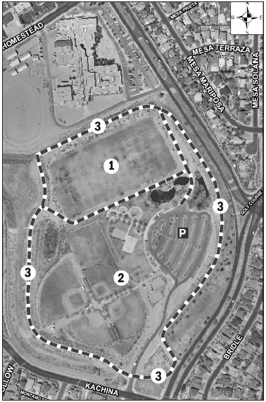 Mariposa Basin Park Satellite Image