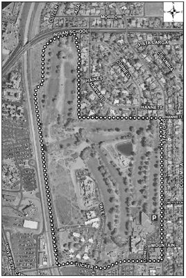 UNM Golf Course Satellite Image