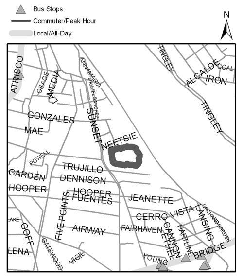 Valle del Bosque Map