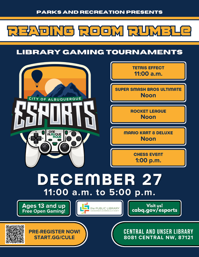 Reading Room Rumble: Central and Unser Library