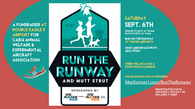 1st Annual Run the Runway & Mutt Strut 5K Fun Run at Double Eagle II Runway Event