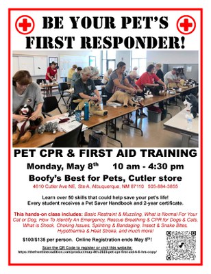 BE YOUR PET’S FIRST RESPONDER!