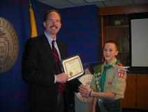 Mayor & Eagle Scout