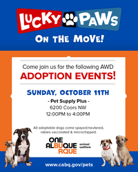 Lucky Paws is on the MOVE!