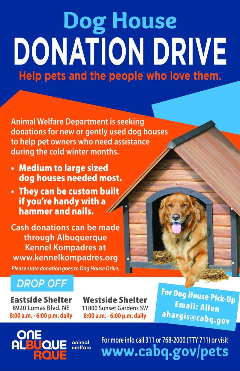 Doghouse Drive Helps Pets Stay Warm All Winter