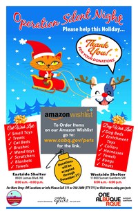 Help Give Holiday Cheer to Shelter Pets With “Operation Silent Night