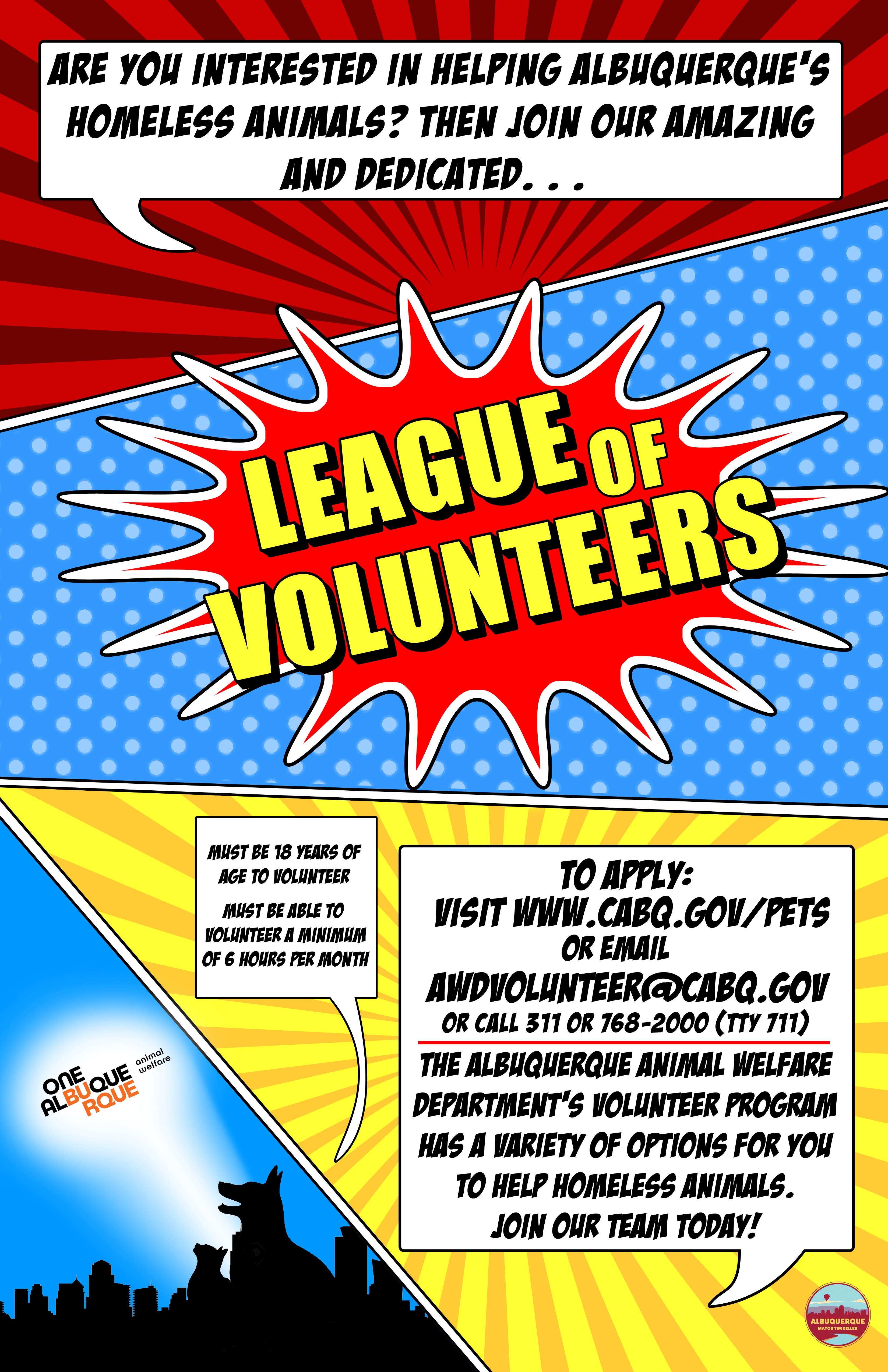 Join Animal Welfare Department League of Volunteers — City of Albuquerque