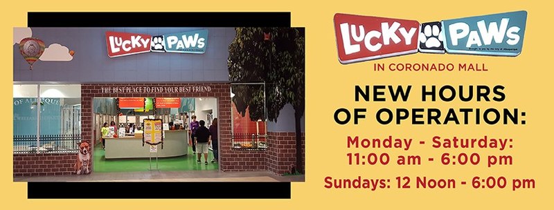 Lucky Paws Adoption Center Expands Days of Service Lucky Paws Adoption Center Expands Days of Service