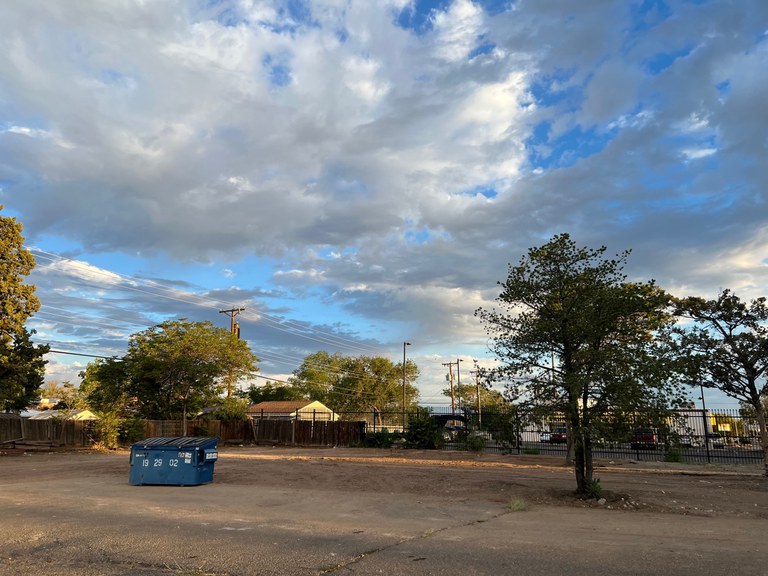 A clear residential lot after the dilapidated structure was demolished.