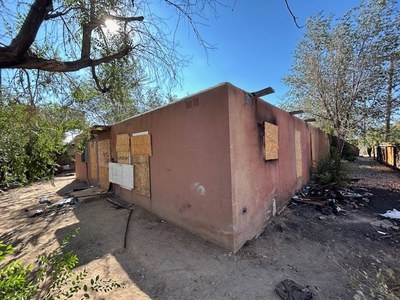 A dilapidated house in need of repair.