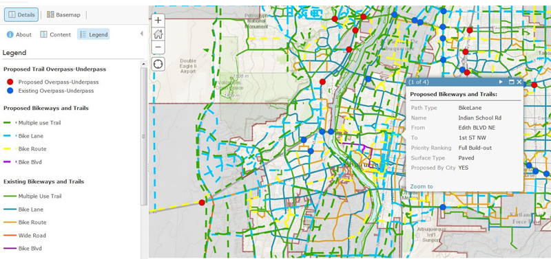 Bike and Trails Interactive Map