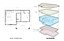 650 sq ft casita floor plan and 3D diagram