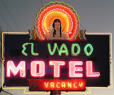 El Vado Neon Sign at Night