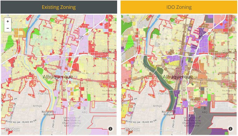 IDO Zoning Conversion Map