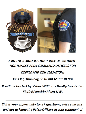 Coffee with a Cop Northwest Area Command