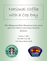 National Coffee with a Cop Hosted by Starbucks