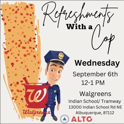 Refreshments with a Cop by Alto