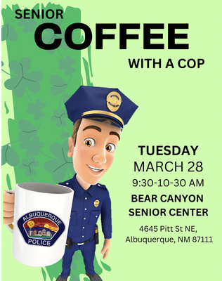 Senior Citizen Coffee with a Cop