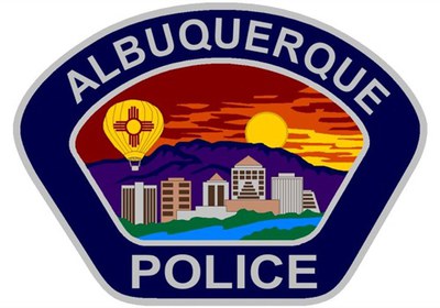 APD Patch with Albuqeurque skyline and a hot air balloons with text Albuqerque Police