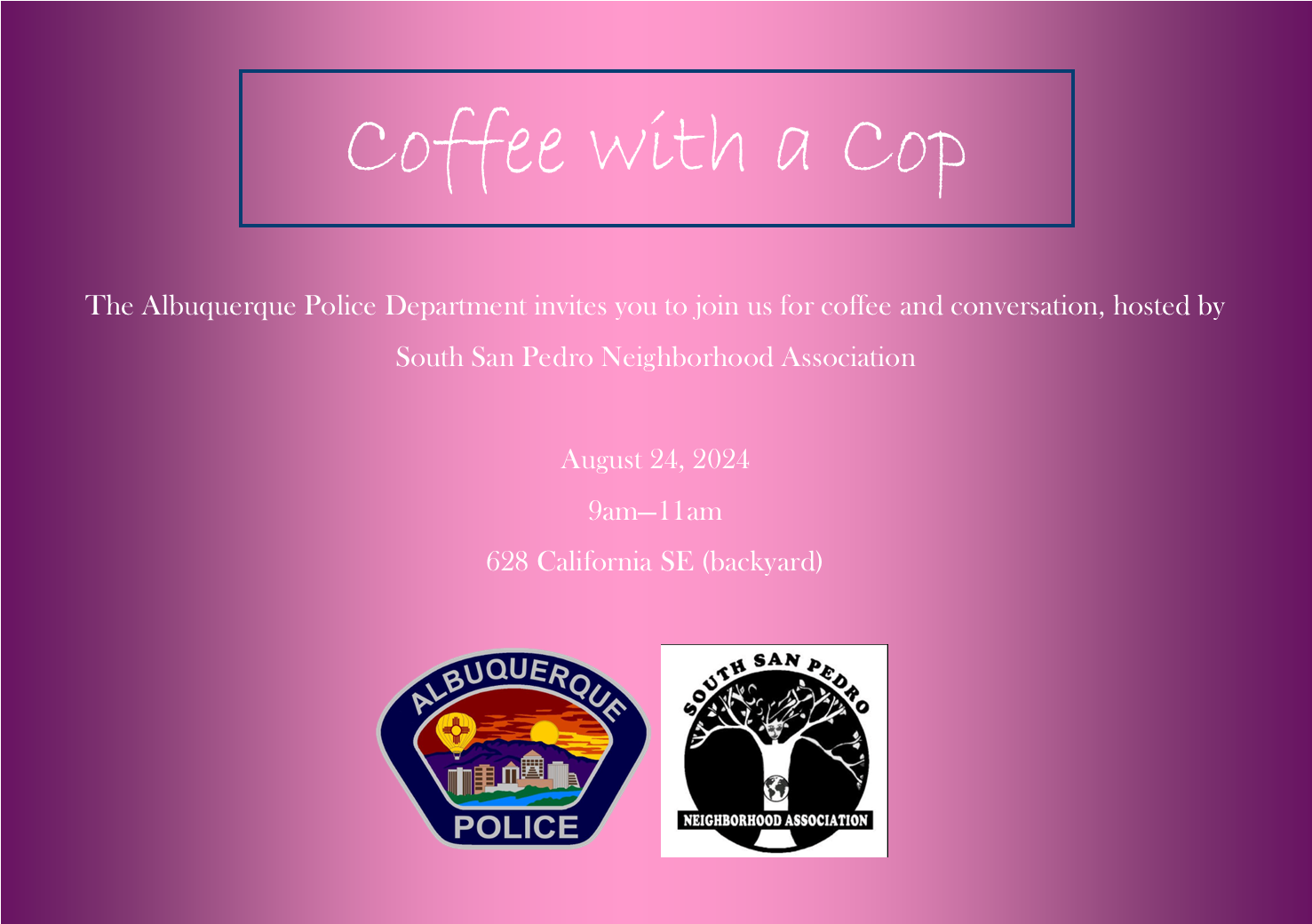 Southeast Coffee with a Cop August 24, 2024